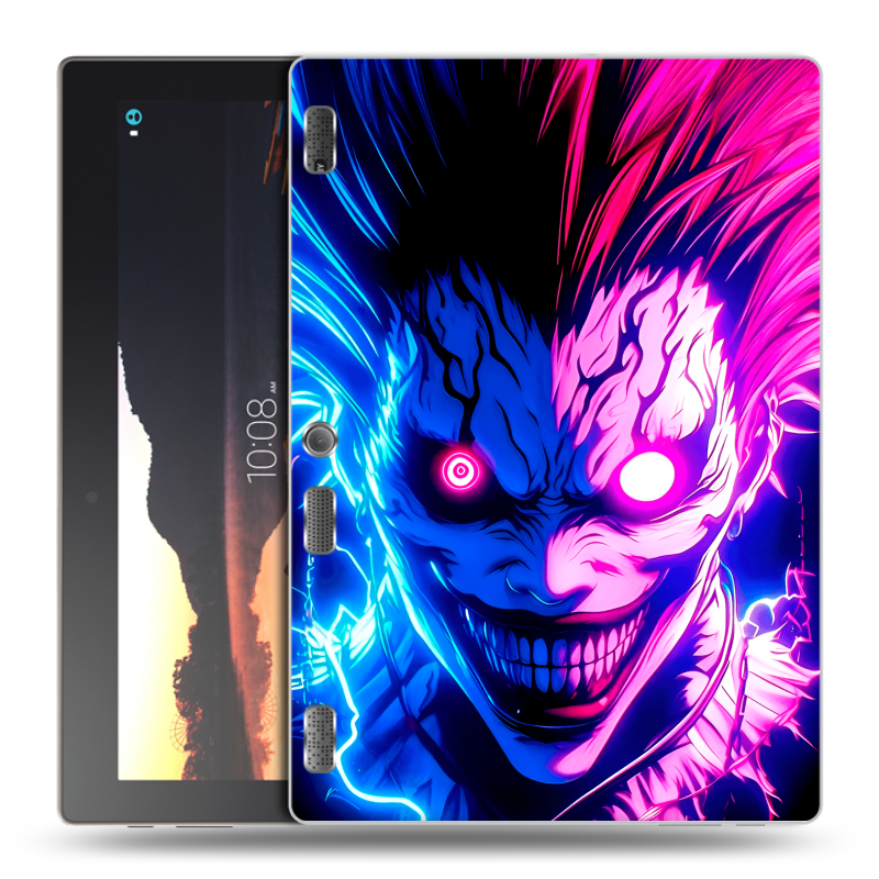 Силиконовый чехол на Lenovo Tab 2 A10 с принтом Death note Тетрадь смерти Силиконовый чехол на Lenovo Tab 2 A10 с принтом Death note Тетрадь смерти