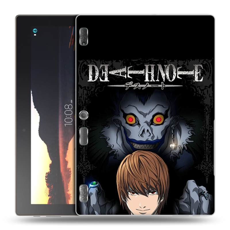 Силиконовый чехол на Lenovo Tab 2 A10 с принтом Death note Тетрадь смерти Силиконовый чехол на Lenovo Tab 2 A10 с принтом Death note Тетрадь смерти