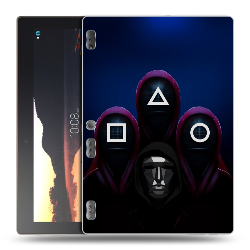 Силиконовый чехол на Lenovo Tab 2 A10 с принтом Игра Кальмара Силиконовый чехол на Lenovo Tab 2 A10 с принтом Игра Кальмара