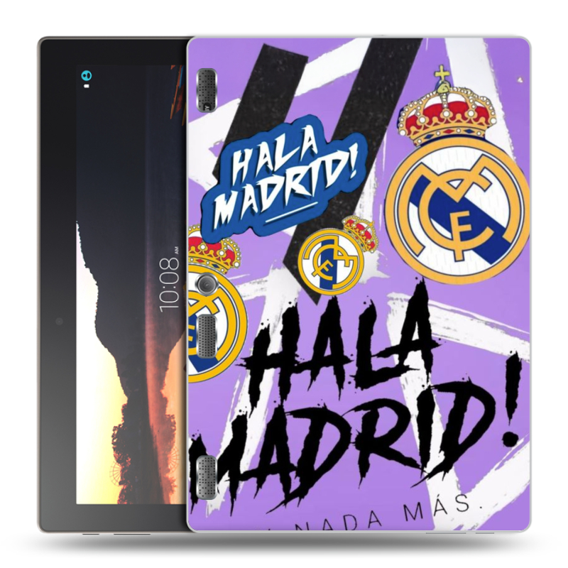 Силиконовый чехол на Lenovo Tab 2 A10 с принтом Real Madrid Реал Мадрид Силиконовый чехол на Lenovo Tab 2 A10 с принтом Real Madrid Реал Мадрид