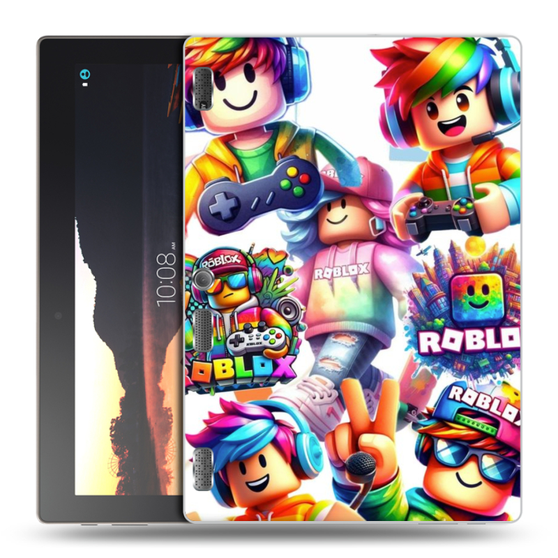Силиконовый чехол на Lenovo Tab 2 A10 с принтом Roblox Роблокс Силиконовый чехол на Lenovo Tab 2 A10 с принтом Roblox Роблокс