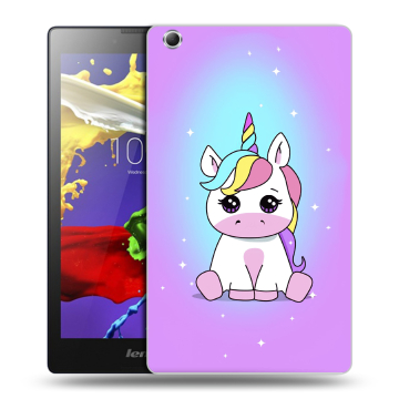 Силиконовый чехол на планшета Lenovo Tab 2 A8 с принтом Единорог