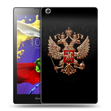 Силиконовый чехол на планшета Lenovo Tab 2 A8 с принтом Герб России