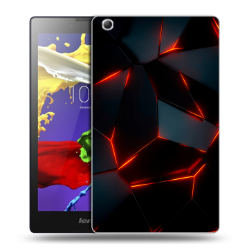 Силиконовый чехол на планшета Lenovo Tab 2 A8 с принтом Яркие абстракции