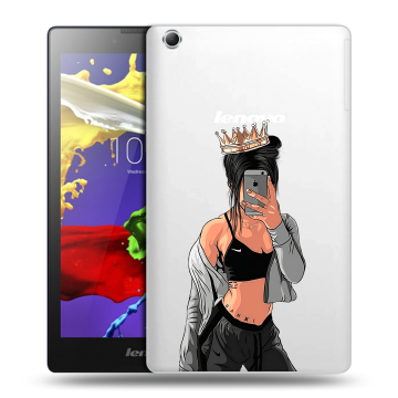 Силиконовый чехол на планшета Lenovo Tab 2 A8 с принтом Женские принты