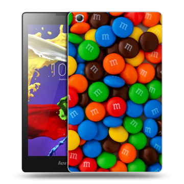 Силиконовый чехол на планшета Lenovo Tab 2 A8 с принтом Конфеты