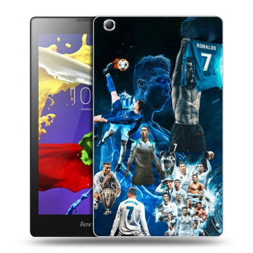 Силиконовый чехол на Lenovo Tab 2 A8 с принтом Реал Роналдо Силиконовый чехол на Lenovo Tab 2 A8 с принтом Реал Роналдо