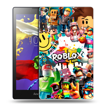 Силиконовый чехол на Lenovo Tab 2 A8 с принтом Roblox Роблокс Силиконовый чехол на Lenovo Tab 2 A8 с принтом Roblox Роблокс