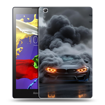 Силиконовый чехол на Lenovo Tab 2 A8 с принтом BMW БМВ Силиконовый чехол на Lenovo Tab 2 A8 с принтом BMW БМВ