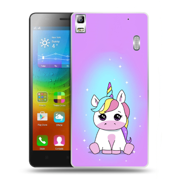 Силиконовый чехол на Lenovo A7000 с принтом Единорог Силиконовый чехол на Lenovo A7000 с принтом Единорог