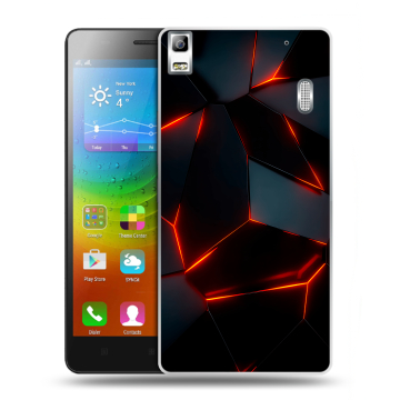 Силиконовый чехол на Lenovo A7000 с принтом Яркие абстракции Силиконовый чехол на Lenovo A7000 с принтом Яркие абстракции