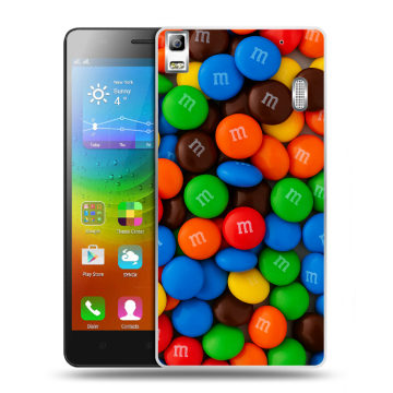 Силиконовый чехол на Lenovo A7000 с принтом Конфеты