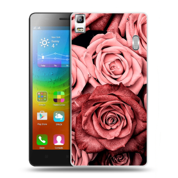 Силиконовый чехол на Lenovo A7000 с принтом Цветы розы Силиконовый чехол на Lenovo A7000 с принтом Цветы розы