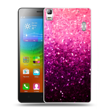 Силиконовый чехол на Lenovo A7000 с принтом Блестки Силиконовый чехол на Lenovo A7000 с принтом Блестки