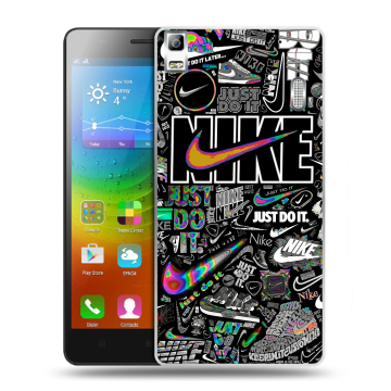 Силиконовый чехол на Lenovo A7000 с принтом Найк Силиконовый чехол на Lenovo A7000 с принтом Найк