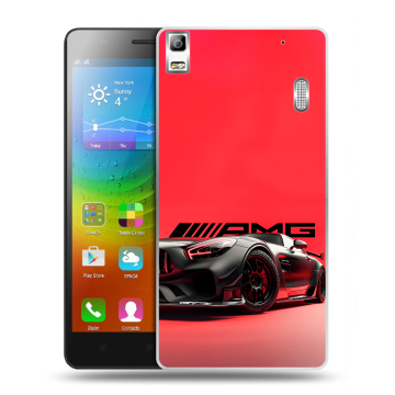 Силиконовый чехол на Lenovo A7000 с принтом Мерседес Mercedes AMG