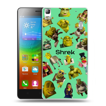 Силиконовый чехол на Lenovo A7000 с принтом Шрек Shrek