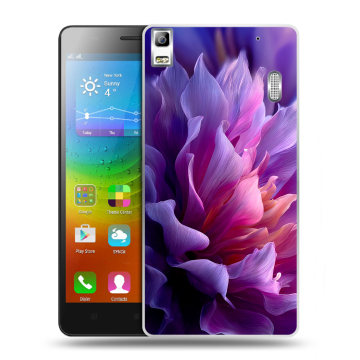 Силиконовый чехол на Lenovo A7000 с принтом женский цветы