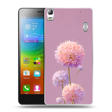 Силиконовый чехол на Lenovo A7000 с принтом Цветы