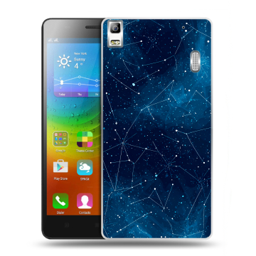 Силиконовый чехол на Lenovo A7000 с принтом Космос звезды