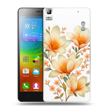 Силиконовый чехол на Lenovo A7000 с принтом Цветы