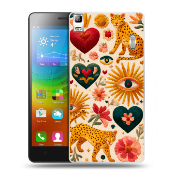 Силиконовый чехол на Lenovo A7000 с принтом Модный принт