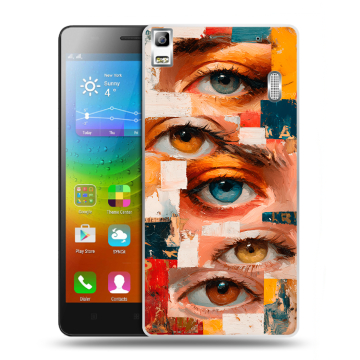 Силиконовый чехол на Lenovo A7000 с принтом Модный принт
