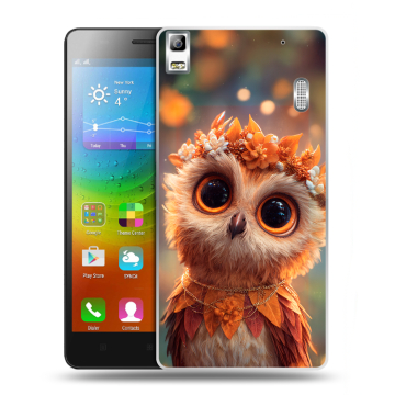 Силиконовый чехол на Lenovo A7000 с принтом Милая сова
