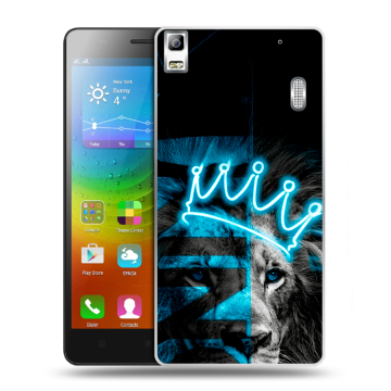 Силиконовый чехол на Lenovo A7000 с принтом Король лев