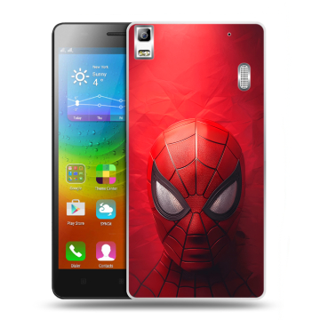 Силиконовый чехол на Lenovo A7000 с принтом Spiderman Человек паук