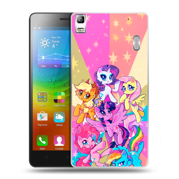 Силиконовый чехол на Lenovo A7000 с принтом My little pony Дружба чудо