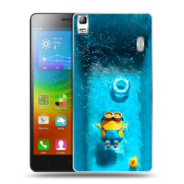 Силиконовый чехол на Lenovo A7000 с принтом Миньоны Силиконовый чехол на Lenovo A7000 с принтом Миньоны