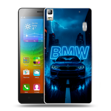 Силиконовый чехол на Lenovo A7000 с принтом BMW БМВ