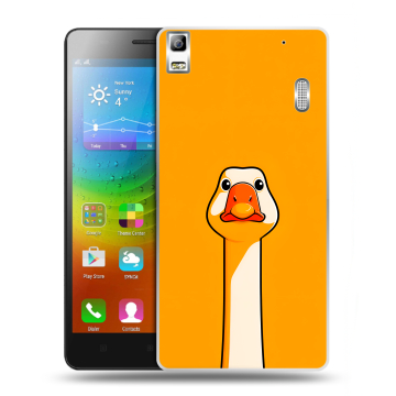 Силиконовый чехол на Lenovo A7000 с принтом Смешная утка