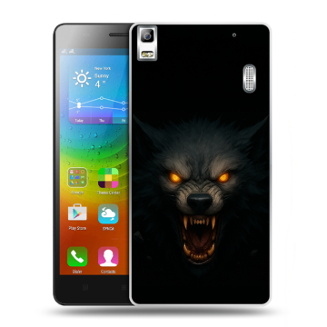 Силиконовый чехол на Lenovo A7000 с принтом Волк