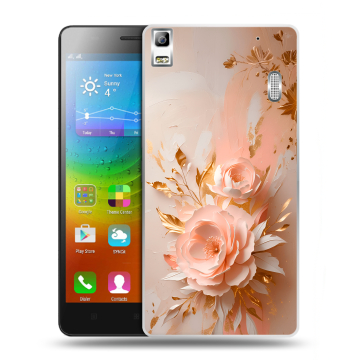 Силиконовый чехол на Lenovo A7000 с принтом женский