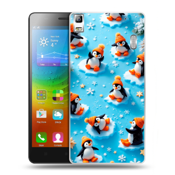 Силиконовый чехол на Lenovo A7000 с принтом Новый год
