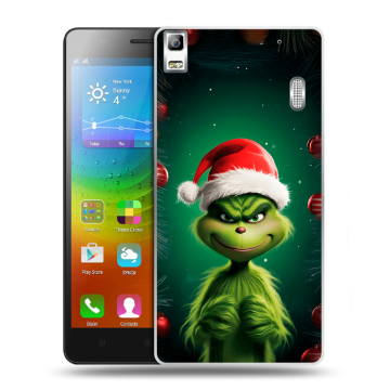 Силиконовый чехол на Lenovo A7000 с принтом Гринч Новый год Рождество