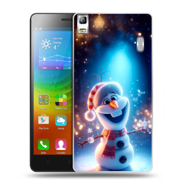 Силиконовый чехол на Lenovo A7000 с принтом Новый год