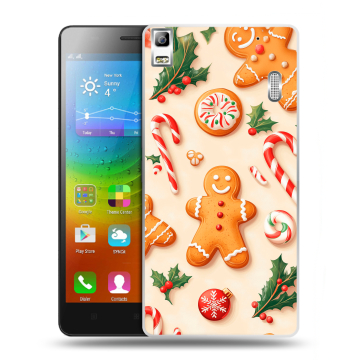 Силиконовый чехол на Lenovo A7000 с принтом Новый год