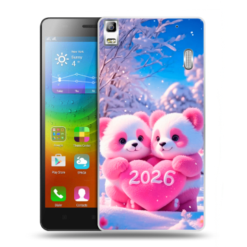 Силиконовый чехол на Lenovo A7000 с принтом Новый год
