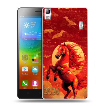 Силиконовый чехол на Lenovo A7000 с принтом Новый год