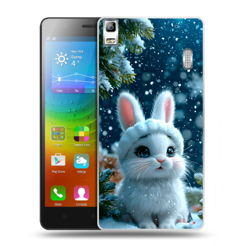 Силиконовый чехол на Lenovo A7000 с принтом Новый год