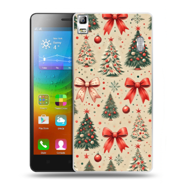 Силиконовый чехол на Lenovo A7000 с принтом Новый год