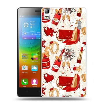 Силиконовый чехол на Lenovo A7000 с принтом Новый год