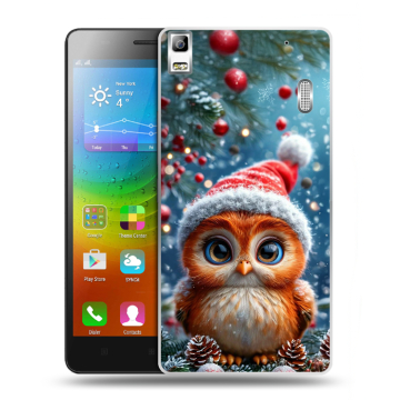 Силиконовый чехол на Lenovo A7000 с принтом Новый год