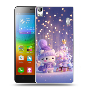 Силиконовый чехол на Lenovo A7000 с принтом Новый год