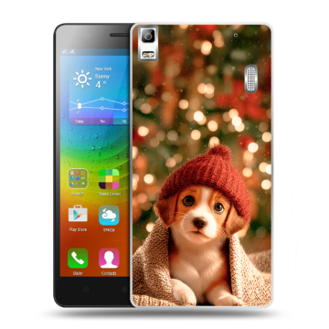 Силиконовый чехол на Lenovo A7000 с принтом Новый год