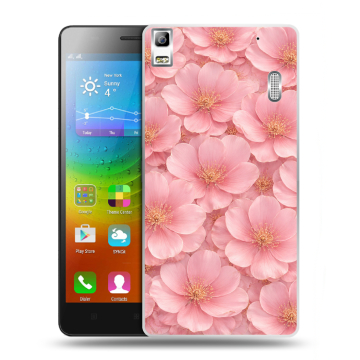 Силиконовый чехол на Lenovo A7000 с принтом женский