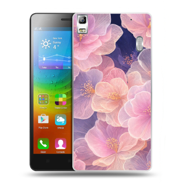 Силиконовый чехол на Lenovo A7000 с принтом женский